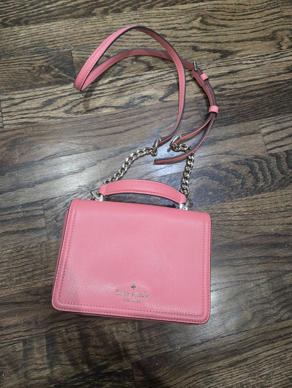 Kate Spade Maisie Patterson Drive Pink Leather Crossbody Top Handle Bag NWOT